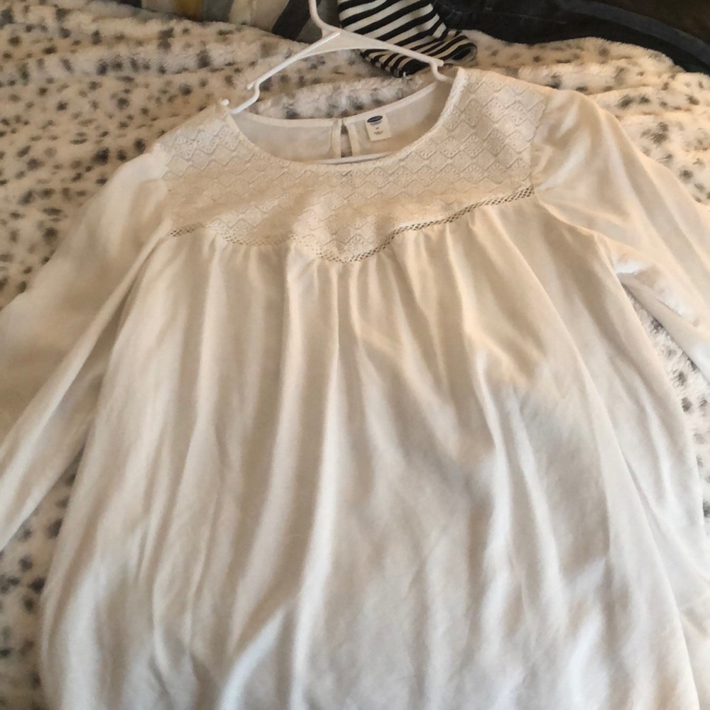 White old navy blouse